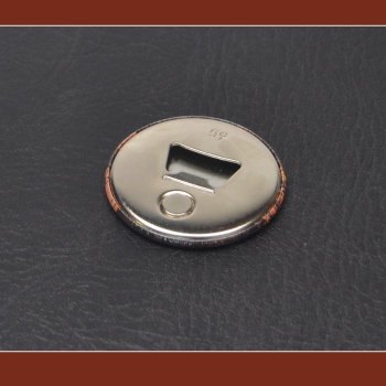 Button with bottle opener sample